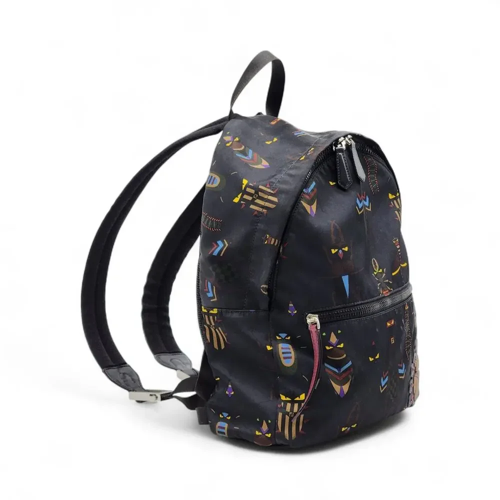 Fendi Monster Unisex Backpack Limited Edition 7VZ043 Black